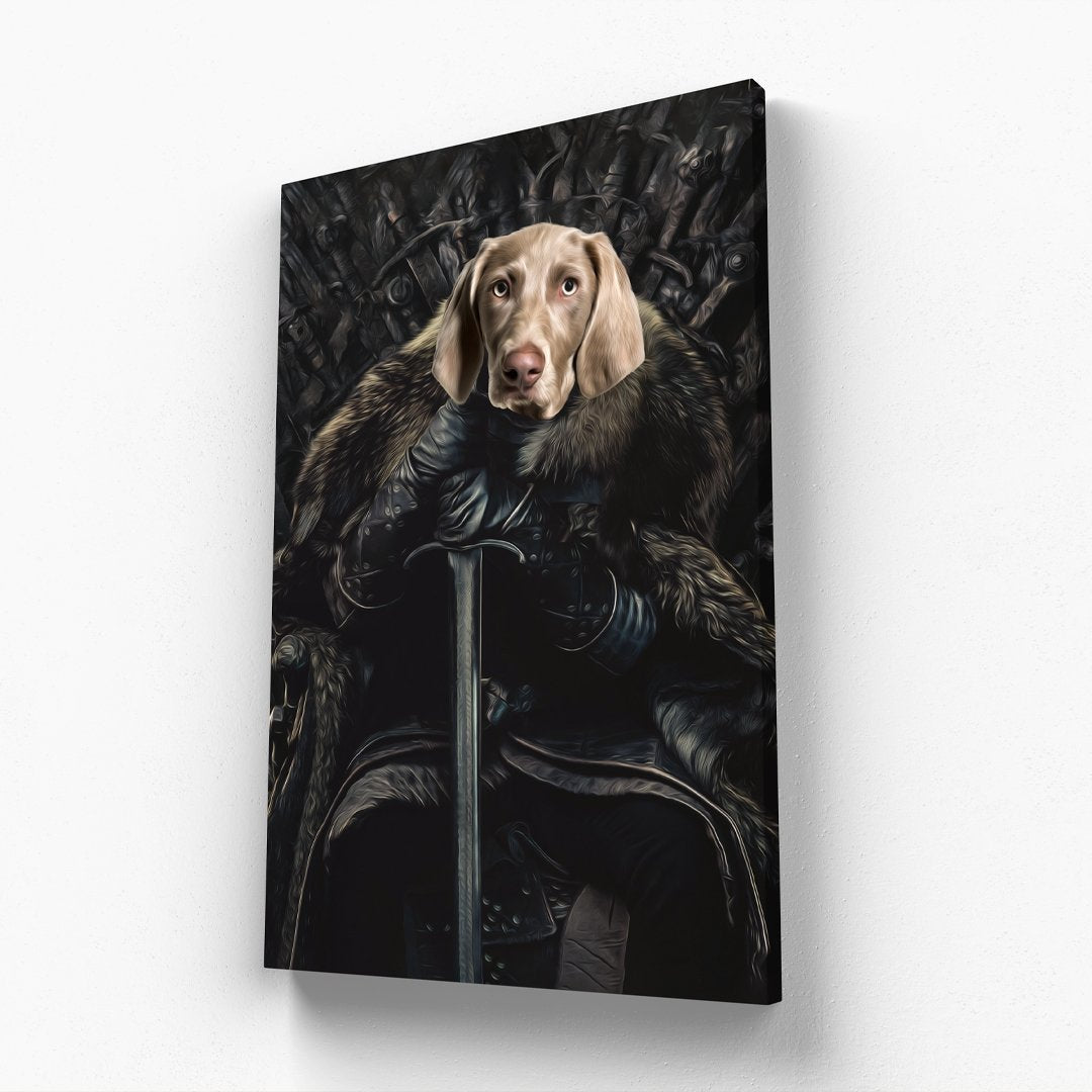 The Night King: Custom Pet Canvas - Paw & Glory - Dog Portraits - Pet Portraits