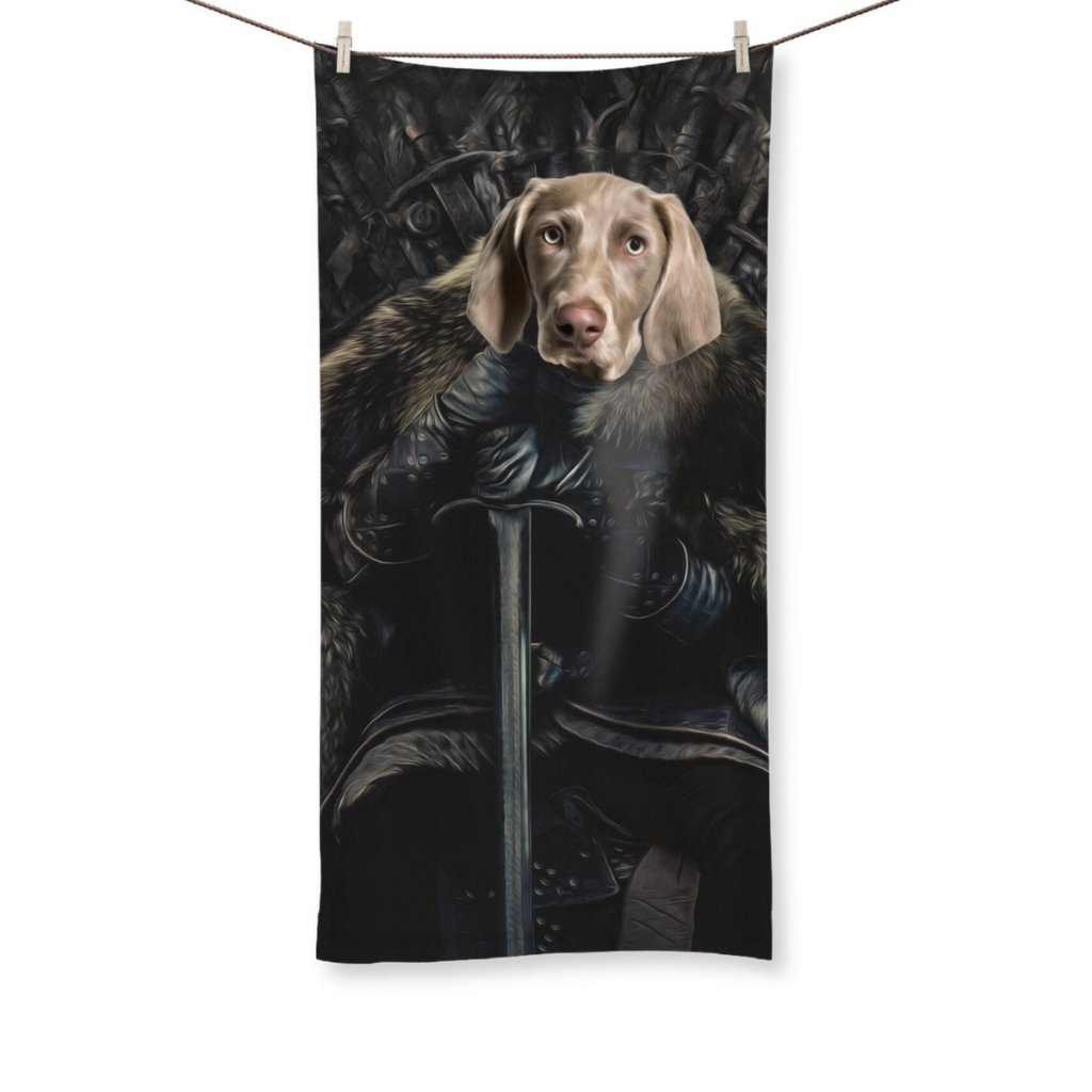 The Night King: Custom Pet Towel - Paw & Glory - Dog Portraits - Pet Portraits