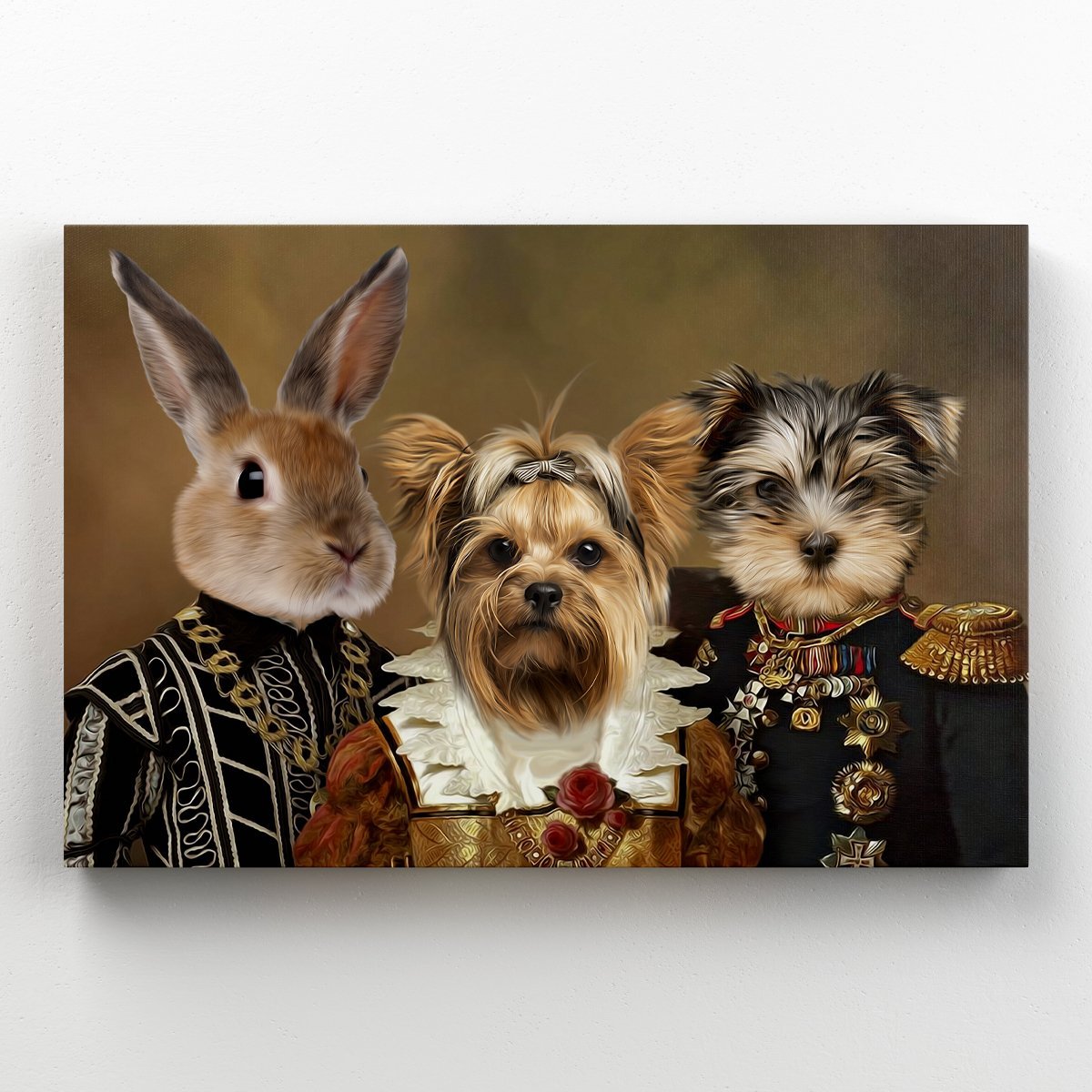 The Nobles: Custom Pet Canvas - Paw & Glory - Dog Portraits - Pet Portraits