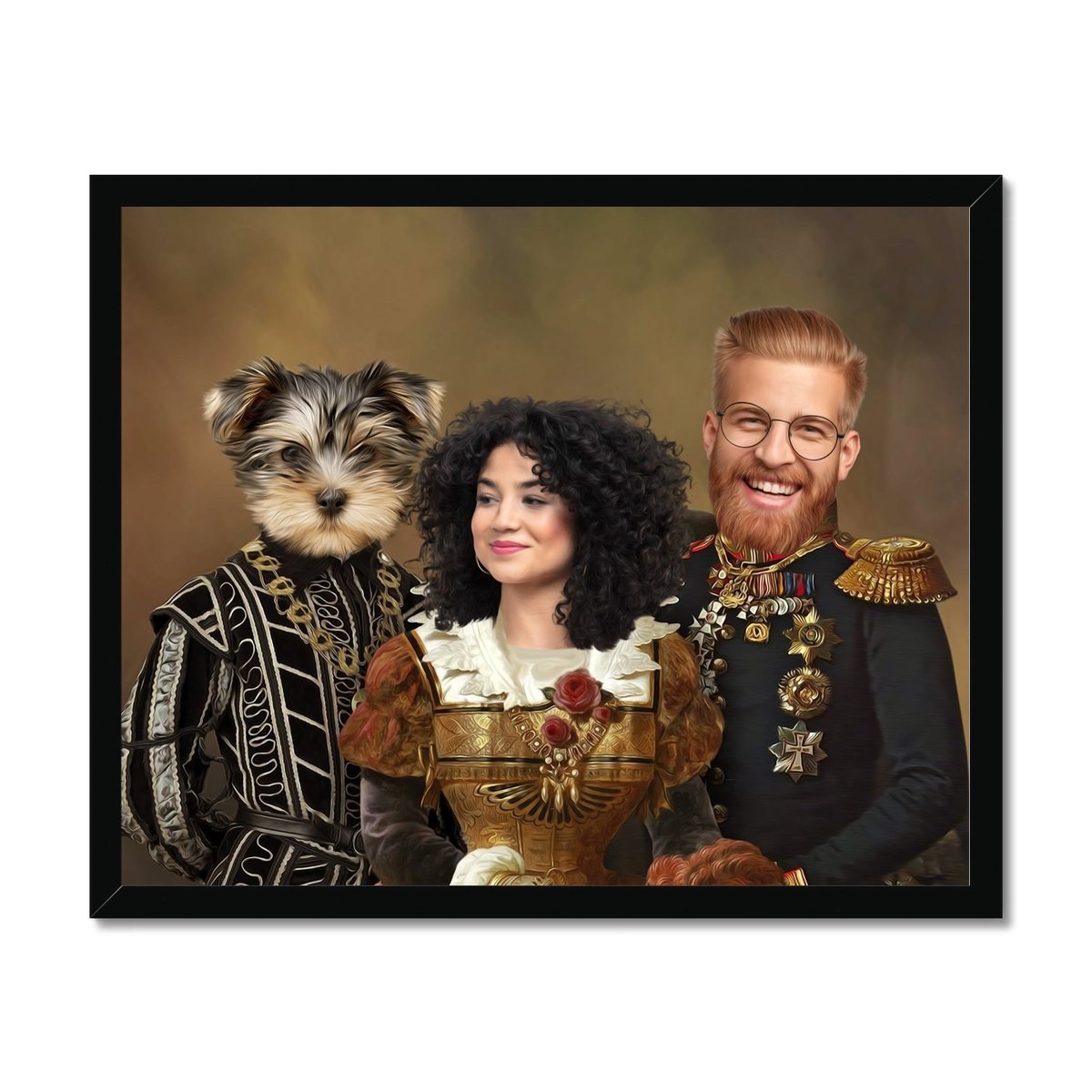 The Nobles: Custom Pet & Owner Portrait - Paw & Glory - Dog Portraits - Pet Portraits