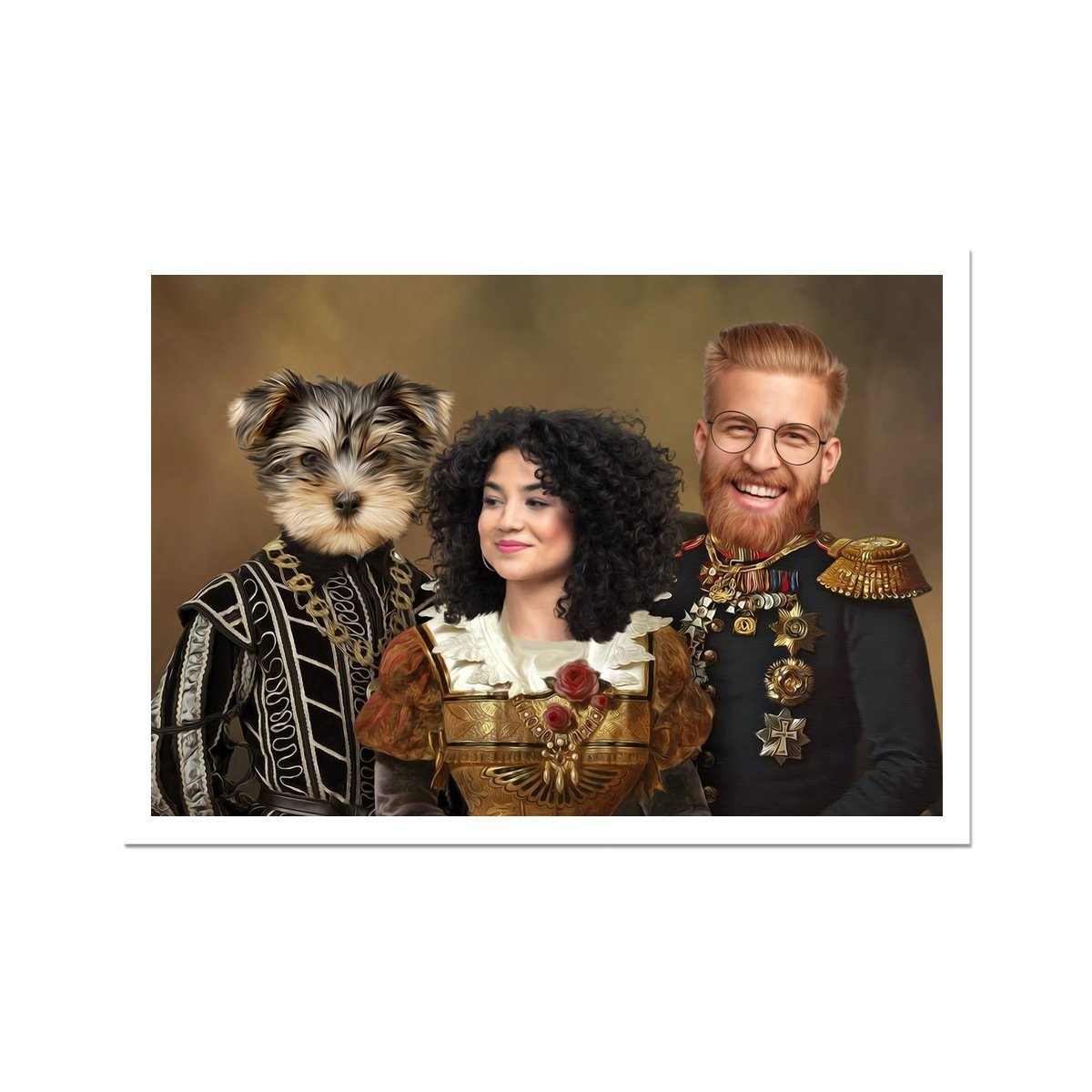 The Nobles: Custom Pet & Owner Poster - Paw & Glory - Dog Portraits - Pet Portraits