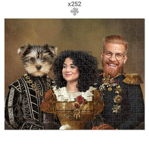 The Nobles: Custom Pet & Owner Puzzle - Paw & Glory - Dog Portraits - Pet Portraits