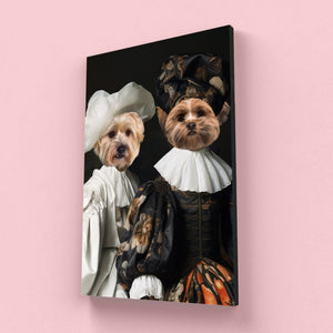 The Noblewomen: Custom Pet Canvas - Paw & Glory - Dog Portraits - Pet Portraits