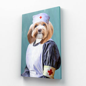 The Nurse: Custom Pet Canvas - Paw & Glory - Dog Portraits - Pet Portraits