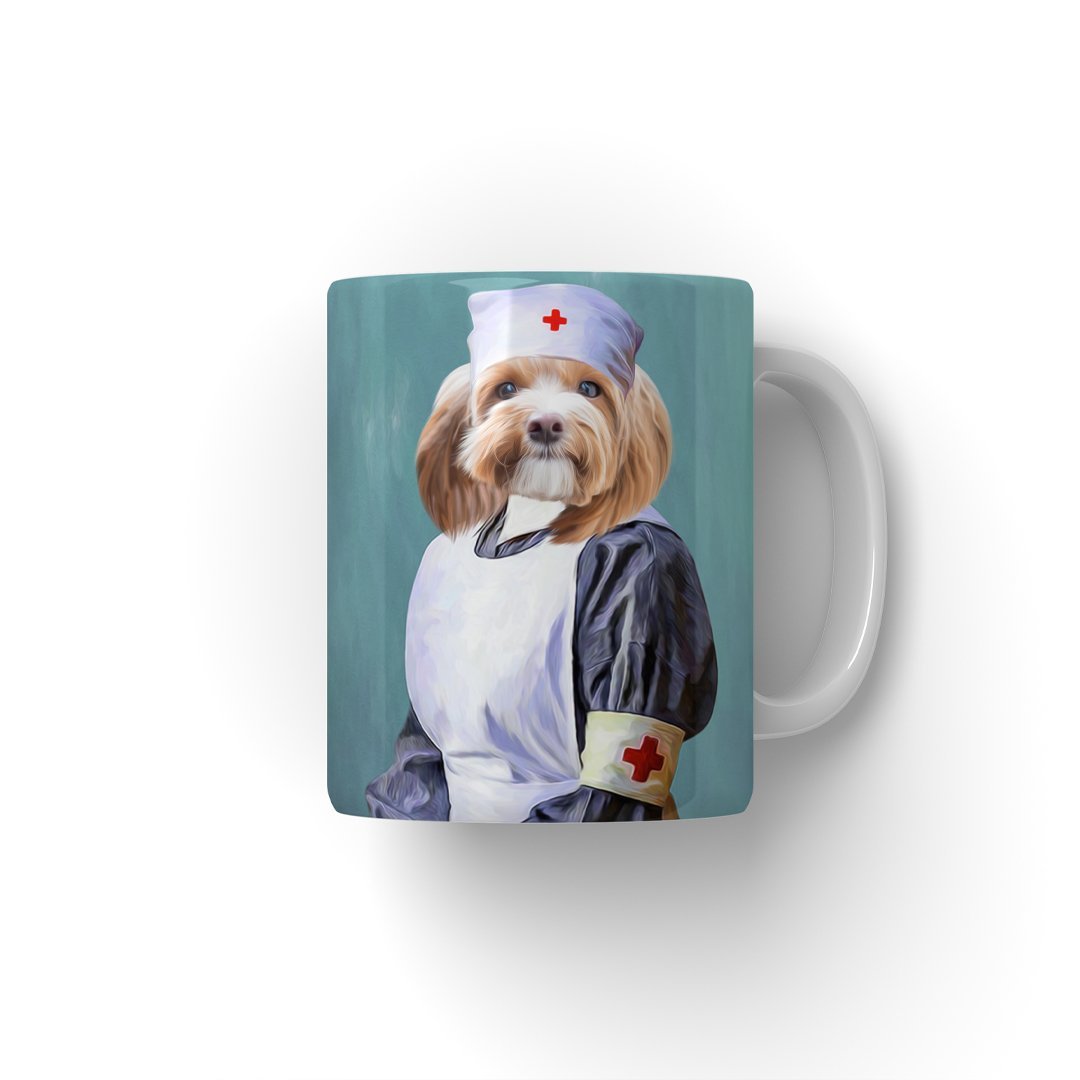 The Nurse: Custom Pet Coffee Mug - Paw & Glory - Dog Portraits - Pet Portraits