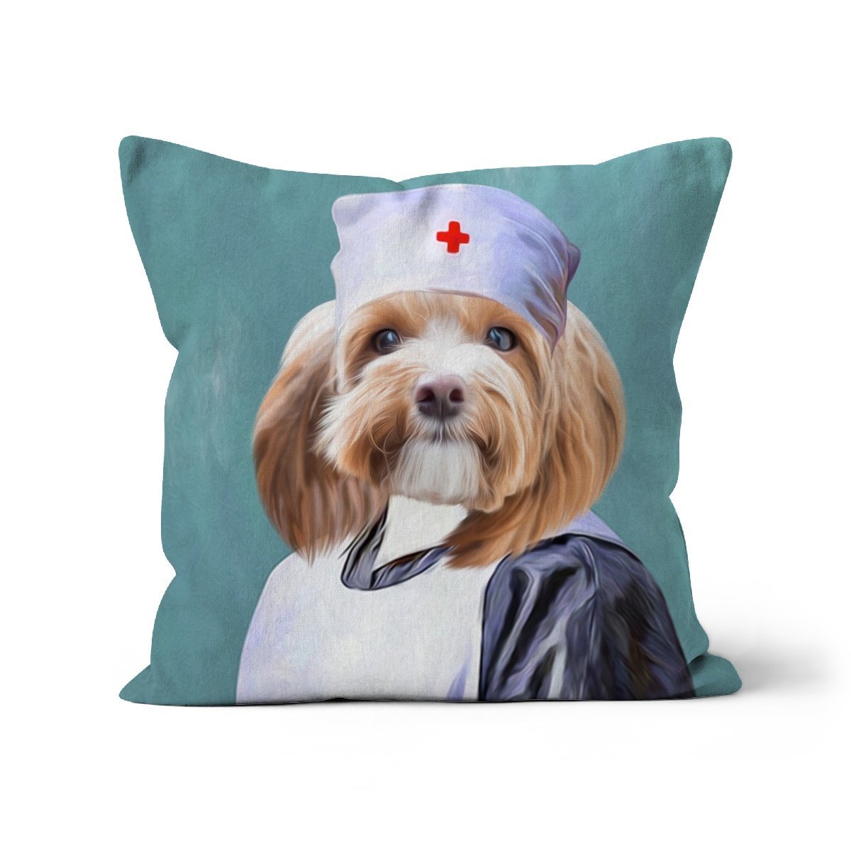 The Nurse: Custom Pet Pillow - Paw & Glory - Dog Portraits - Pet Portraits