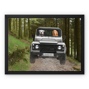 The Off - Roader: Custom Pet Canvas - Paw & Glory - Dog Portraits - Pet Portraits