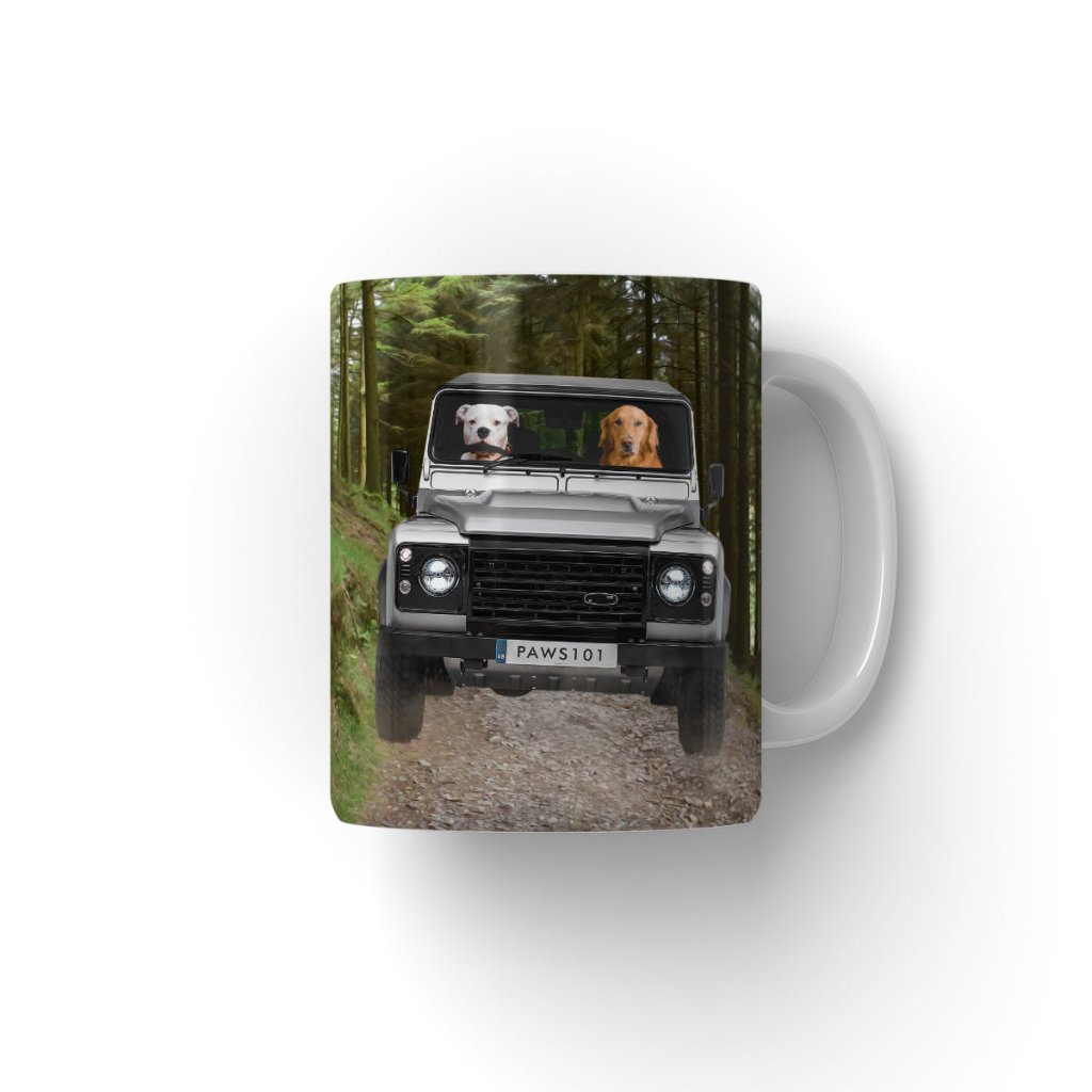 The Off - Roader: Custom Pet Coffee Mug - Paw & Glory - Dog Portraits - Pet Portraits