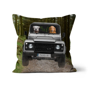 The Off - Roader: Custom Pet Pillow - Paw & Glory - Dog Portraits - Pet Portraits