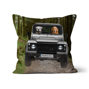 The Off - Roader: Custom Pet Pillow - Paw & Glory - Dog Portraits - Pet Portraits