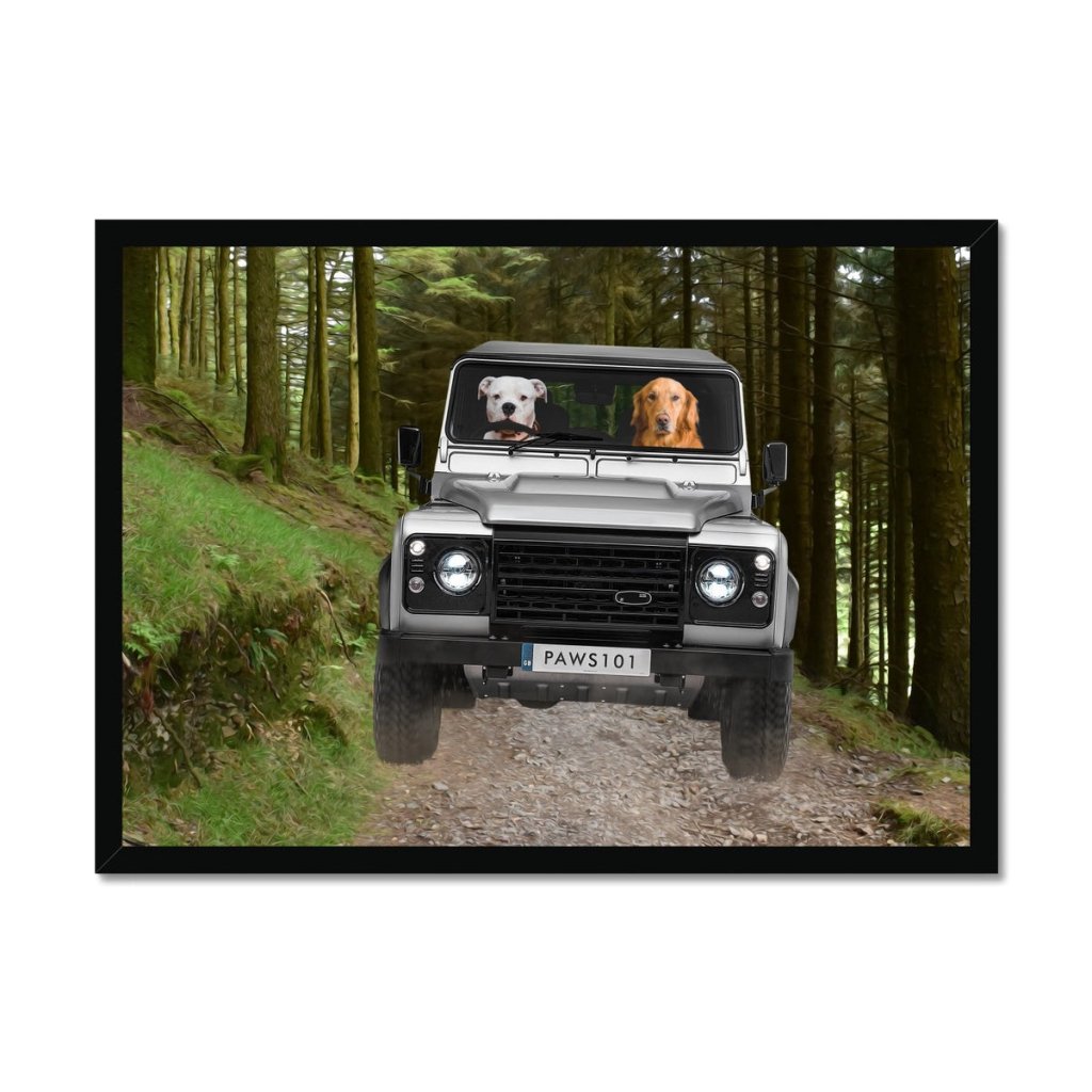 The Off - Roader: Custom Pet Portrait - Paw & Glory - Dog Portraits - Pet Portraits