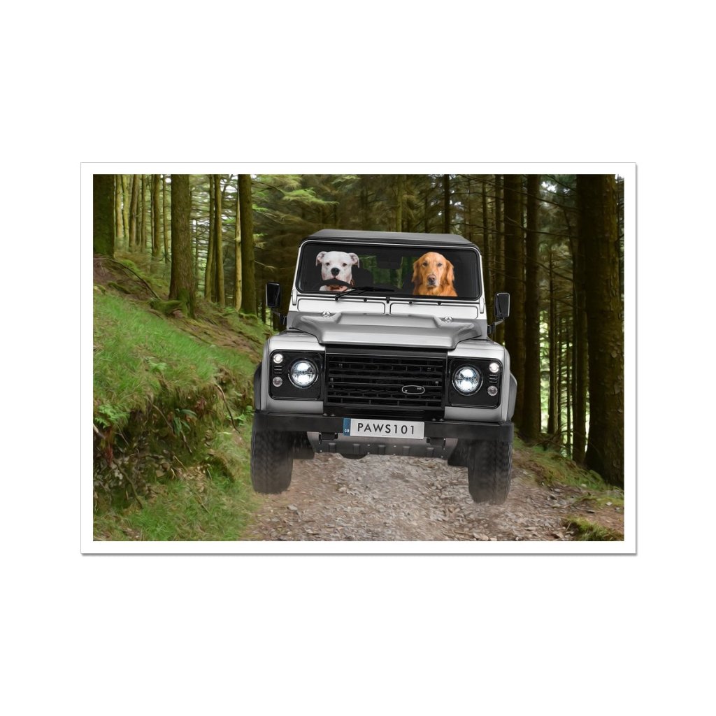 The Off - Roader: Custom Pet Portrait - Paw & Glory - Dog Portraits - Pet Portraits