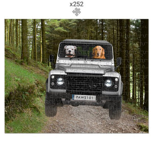 The Off - Roader: Custom Pet Puzzle - Paw & Glory - Dog Portraits - Pet Portraits