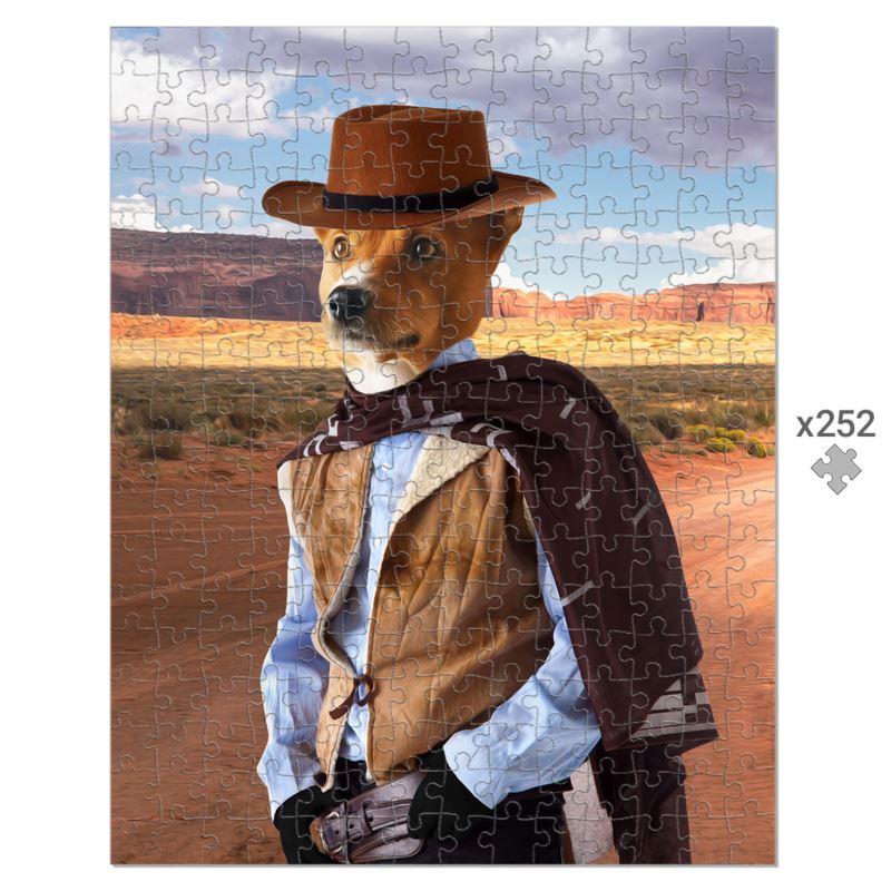 The Outlaw: Custom Pet Puzzle - Paw & Glory - Dog Portraits - Pet Portraits