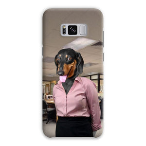 The Pam (The Office Inspired): Custom Pet Phone Case - Paw & Glory - Dog Portraits - Pet Portraits