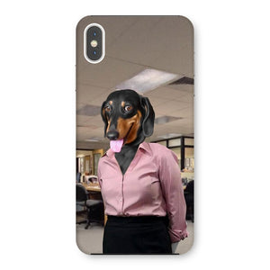 The Pam (The Office Inspired): Custom Pet Phone Case - Paw & Glory - Dog Portraits - Pet Portraits