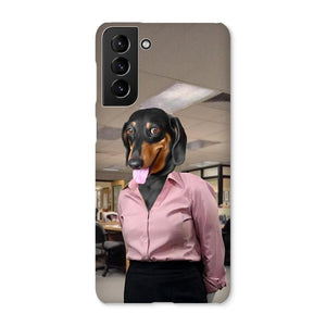 The Pam (The Office Inspired): Custom Pet Phone Case - Paw & Glory - Dog Portraits - Pet Portraits