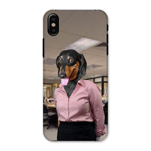 The Pam (The Office Inspired): Custom Pet Phone Case - Paw & Glory - Dog Portraits - Pet Portraits