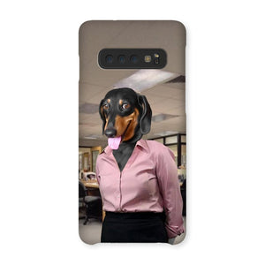 The Pam (The Office Inspired): Custom Pet Phone Case - Paw & Glory - Dog Portraits - Pet Portraits