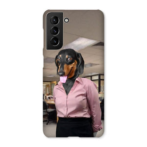 The Pam (The Office Inspired): Custom Pet Phone Case - Paw & Glory - Dog Portraits - Pet Portraits