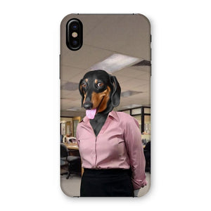 The Pam (The Office Inspired): Custom Pet Phone Case - Paw & Glory - Dog Portraits - Pet Portraits