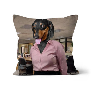 The Pam (The Office Inspired): Custom Pet Pillow - Paw & Glory - Dog Portraits - Pet Portraits