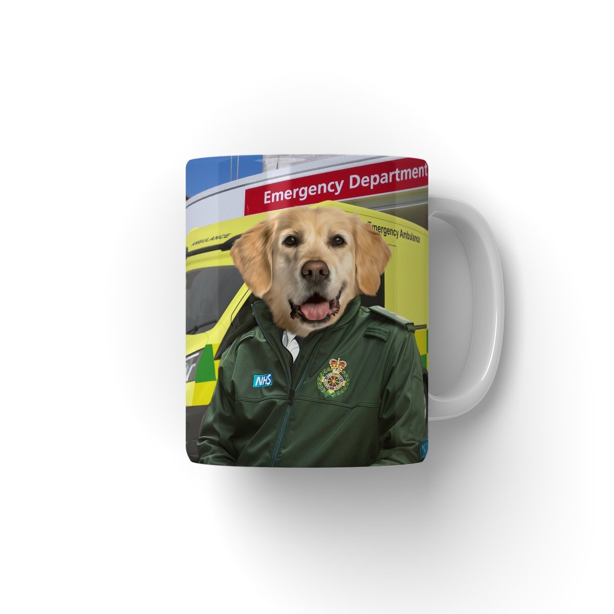 The Paramedic: Custom Pet Coffee Mug - Paw & Glory - Dog Portraits - Pet Portraits