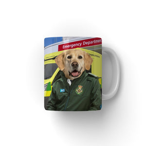 The Paramedic: Custom Pet Coffee Mug - Paw & Glory - Dog Portraits - Pet Portraits