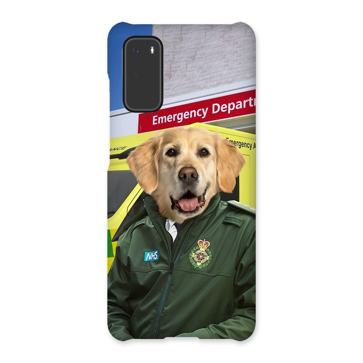 The Paramedic: Custom Pet Phone Case - Paw & Glory - Dog Portraits - Pet Portraits