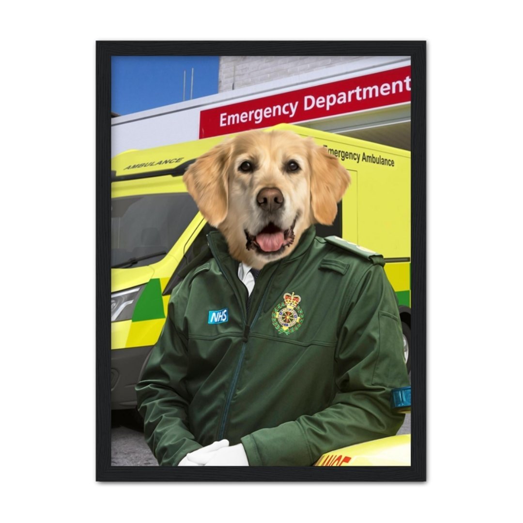 The Paramedic: Custom Pet Portrait - Paw & Glory - Dog Portraits - Pet Portraits