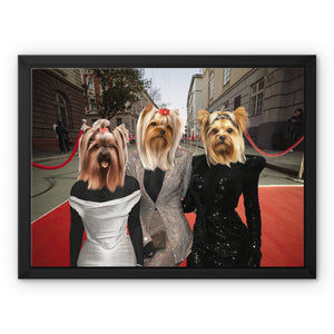 The Pawdashians: Custom Pet Canvas - Paw & Glory - Dog Portraits - Pet Portraits