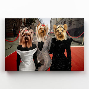 The Pawdashians: Custom Pet Canvas - Paw & Glory - Dog Portraits - Pet Portraits