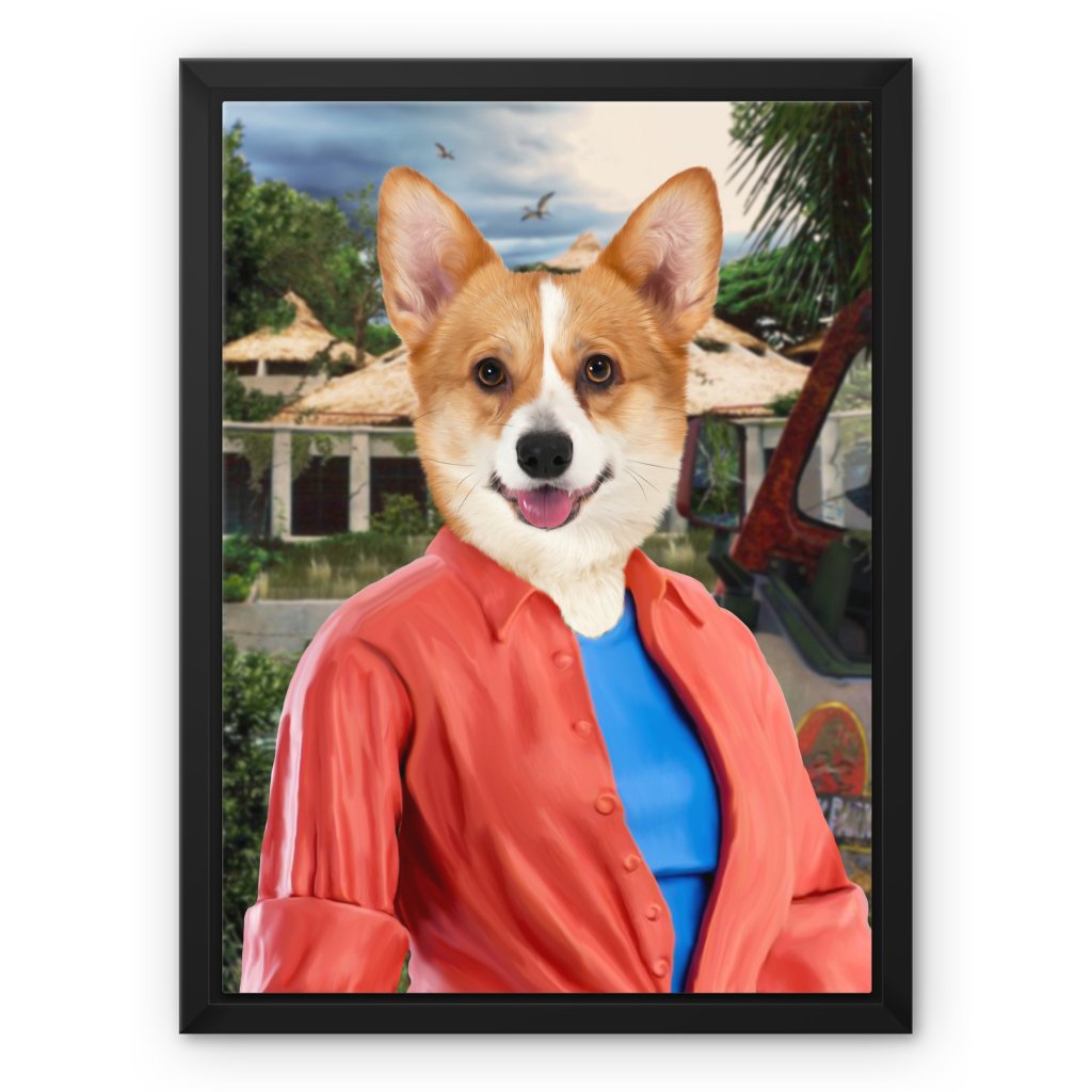 The Pawleobotanis (Jurassic Park Inspired): Custom Pet Canvas - Paw & Glory - Dog Portraits - Pet Portraits