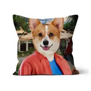 The Pawleobotanis (Jurassic Park Inspired): Custom Pet Pillow - Paw & Glory - Dog Portraits - Pet Portraits