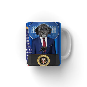 The Pawresident: Custom Pet Coffee Mug - Paw & Glory - Dog Portraits - Pet Portraits