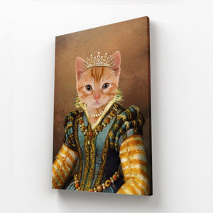 The Pearl Princess: Animal Art Canvas - Paw & Glory - Dog Portraits - Pet Portraits