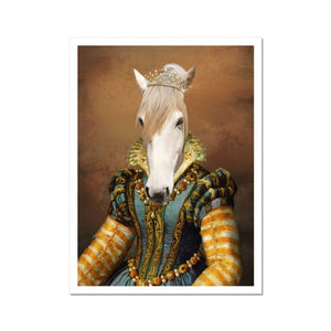 The Pearl Princess: Animal Art Poster - Paw & Glory - Dog Portraits - Pet Portraits