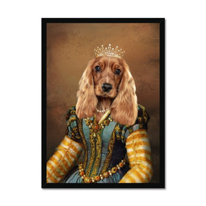 The Pearl Princess: Custom Pet Portrait - Paw & Glory - Dog Portraits - Pet Portraits