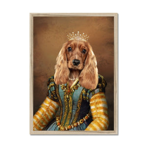 The Pearl Princess: Custom Pet Portrait - Paw & Glory - Dog Portraits - Pet Portraits