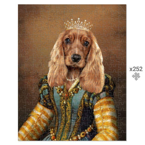 The Pearl Princess: Custom Pet Puzzle - Paw & Glory - Dog Portraits - Pet Portraits