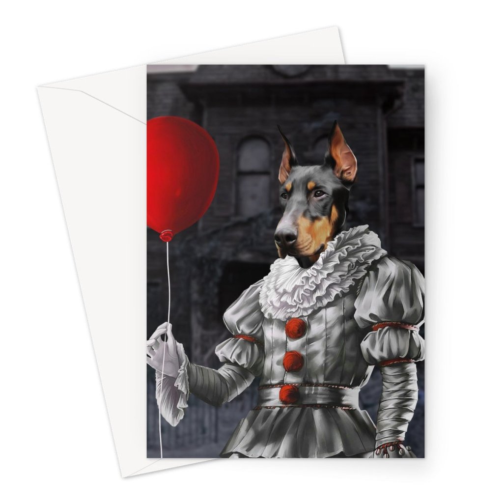 The Pennywise: Custom Pet Greeting Card - Paw & Glory - Dog Portraits - Pet Portraits