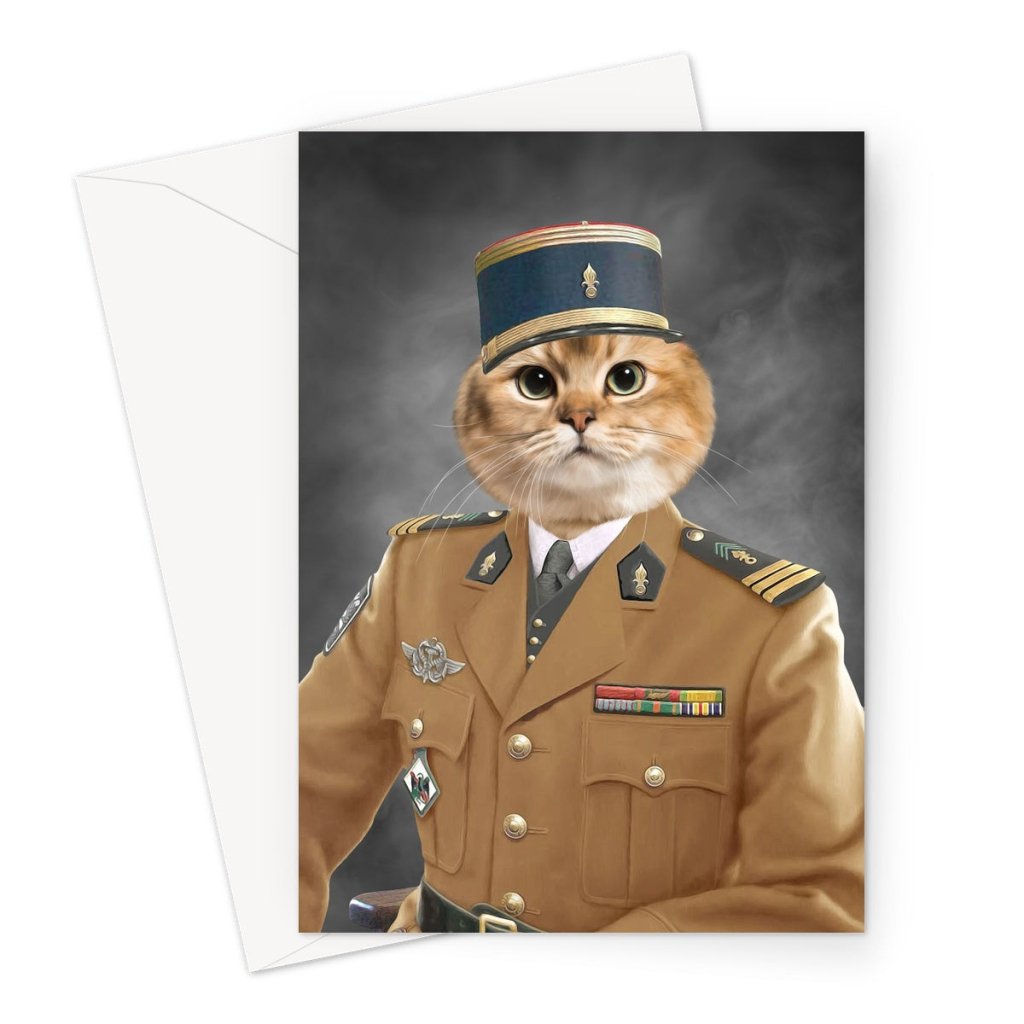 The Pipe Major: Custom Pet Greeting Card - Paw & Glory - Dog Portraits - Pet Portraits