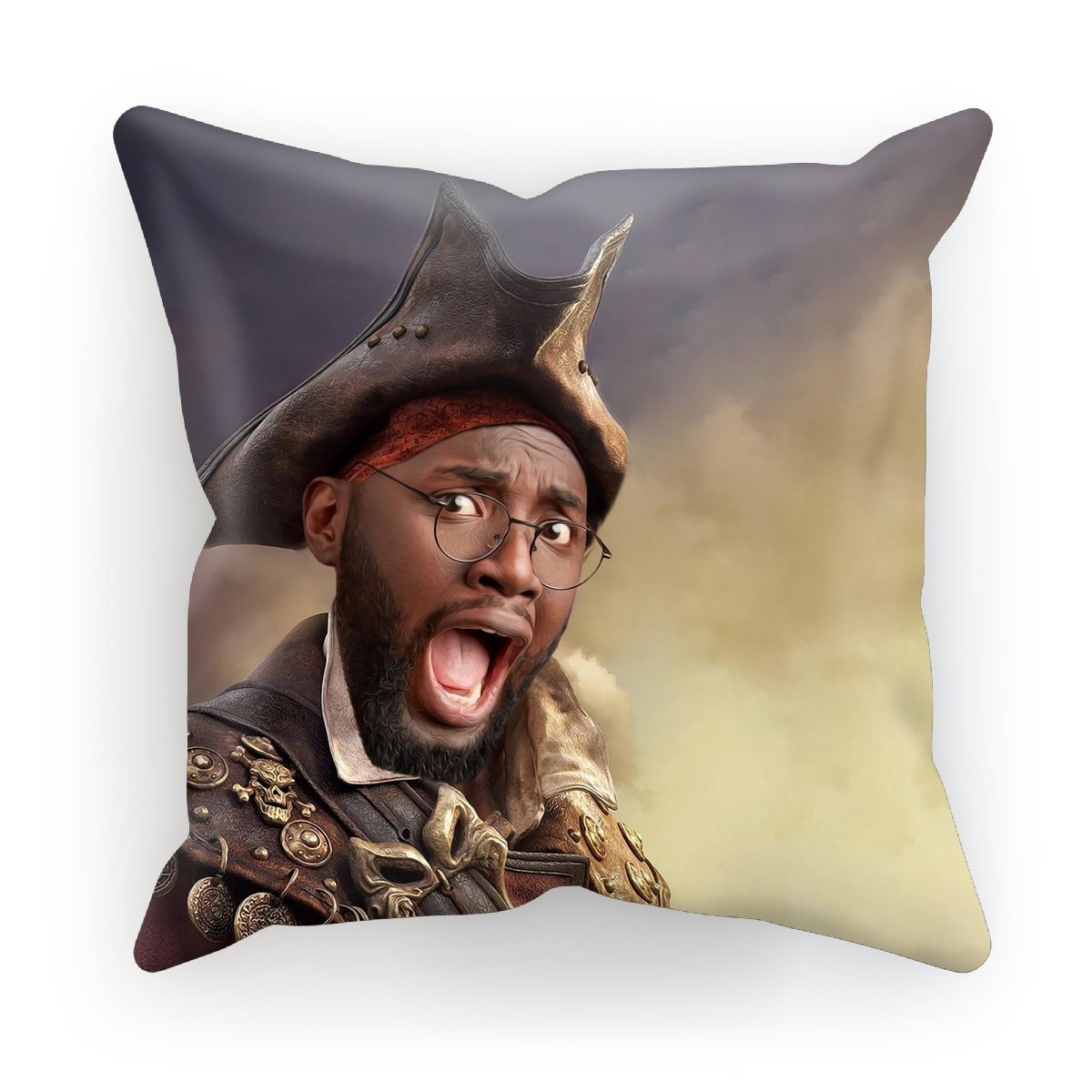 The Pirate: Custom Hooman Pillow - Paw & Glory - Dog Portraits - Pet Portraits