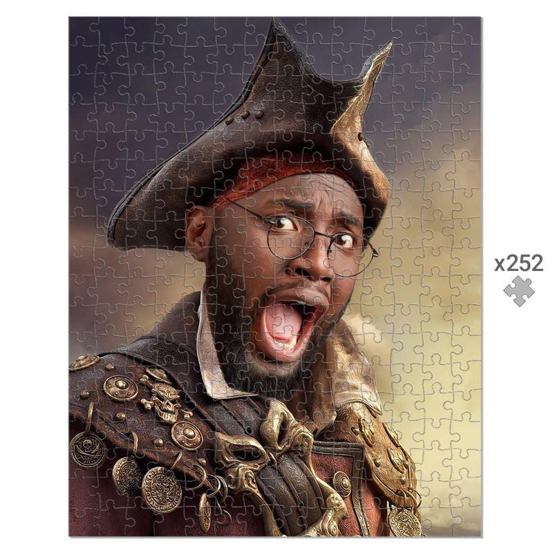 The Pirate: Custom Hooman Puzzle - Paw & Glory - Dog Portraits - Pet Portraits