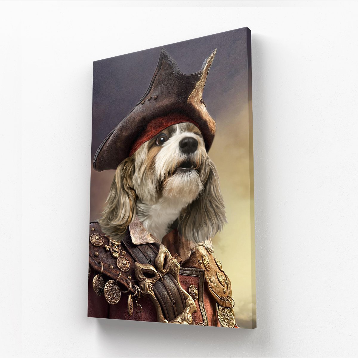 The Pirate: Custom Pet Canvas - Paw & Glory - Dog Portraits - Pet Portraits