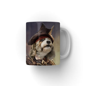 The Pirate: Custom Pet Coffee Mug - Paw & Glory - Dog Portraits - Pet Portraits