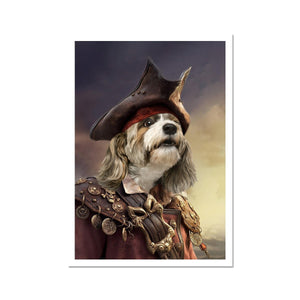 The Pirate: Custom Pet Poster - Paw & Glory - Dog Portraits - Pet Portraits