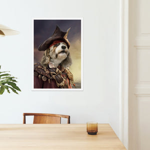 The Pirate: Custom Pet Poster - Paw & Glory - Dog Portraits - Pet Portraits