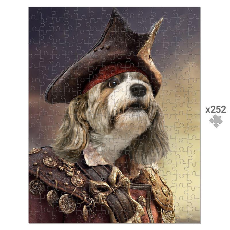 The Pirate: Custom Pet Puzzle - Paw & Glory - Dog Portraits - Pet Portraits