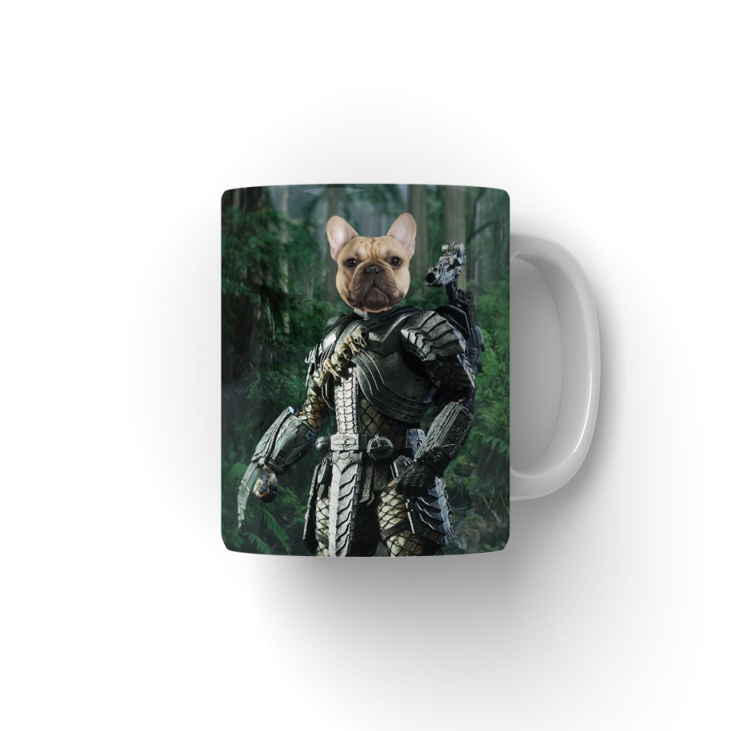 The Predator: Custom Pet Coffee Mug - Paw & Glory - Dog Portraits - Pet Portraits